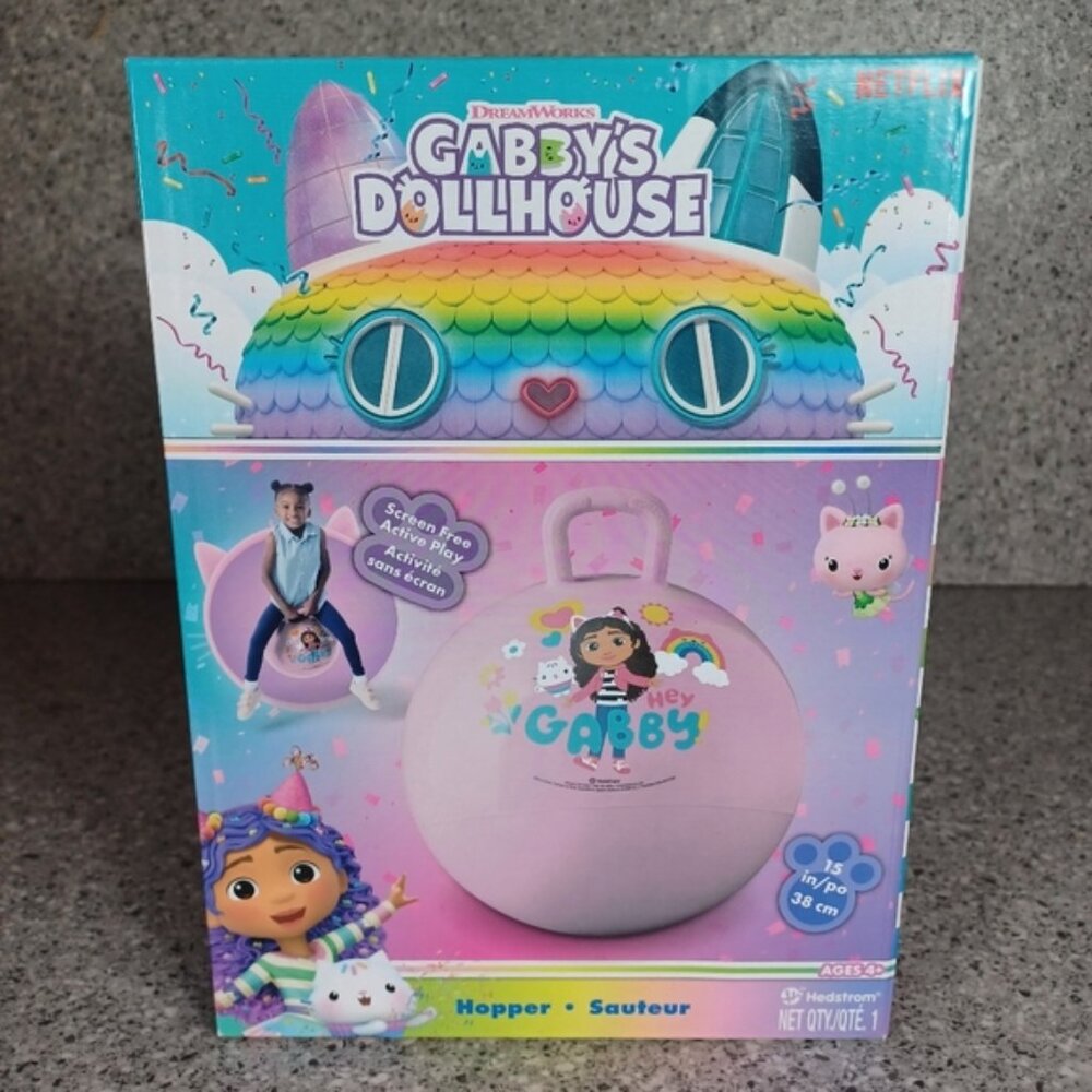 Hopper Ride On Bouncing Ball Gabby's Dollhouse Fun Toy 15 Inch